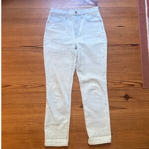 Madewell light‎ wash denim perfect vintage high rise straight leg jeans SIZE 27